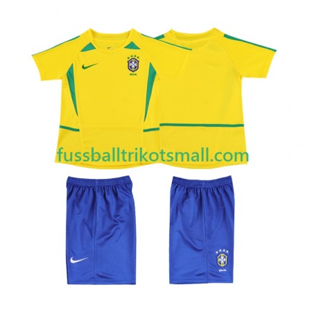 Fußballtrikots Brasilien Retro Kinder 2002 Kurzarm Heimtrikotsatz kaufen
